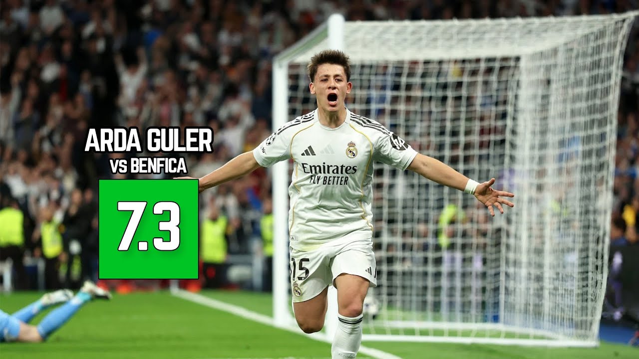 Arda Güler vs Benfica | 100th Match for Real Madrid 