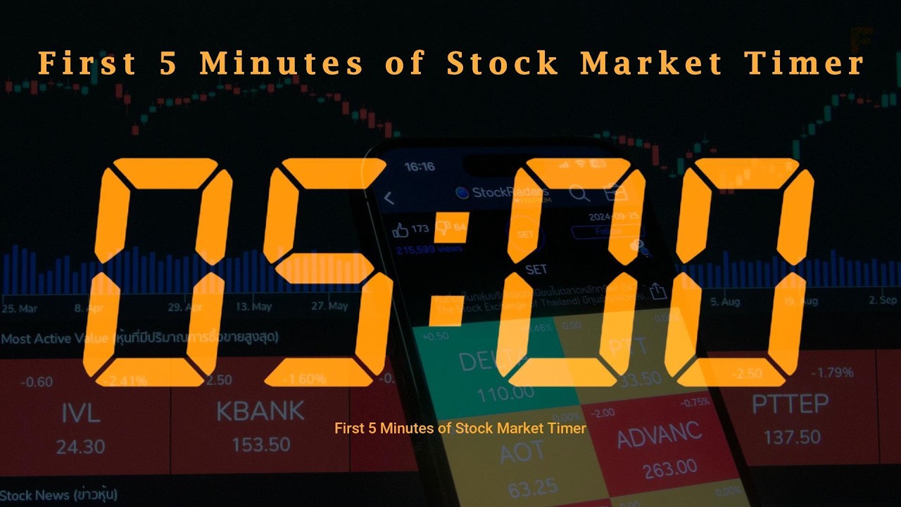 First 5 Minutes of Stock Market Timer