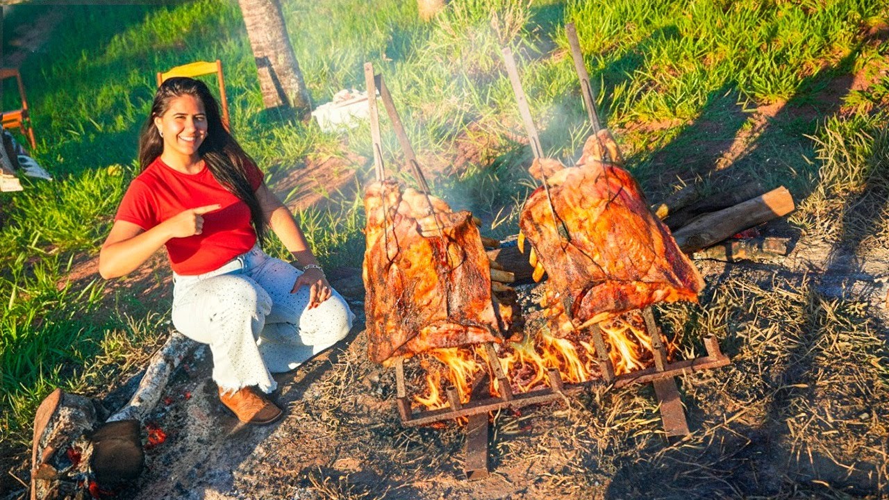 FIZ 30 KILOS DE COSTELA DE CHÃO PRA TODOS MEUS AMIGOS