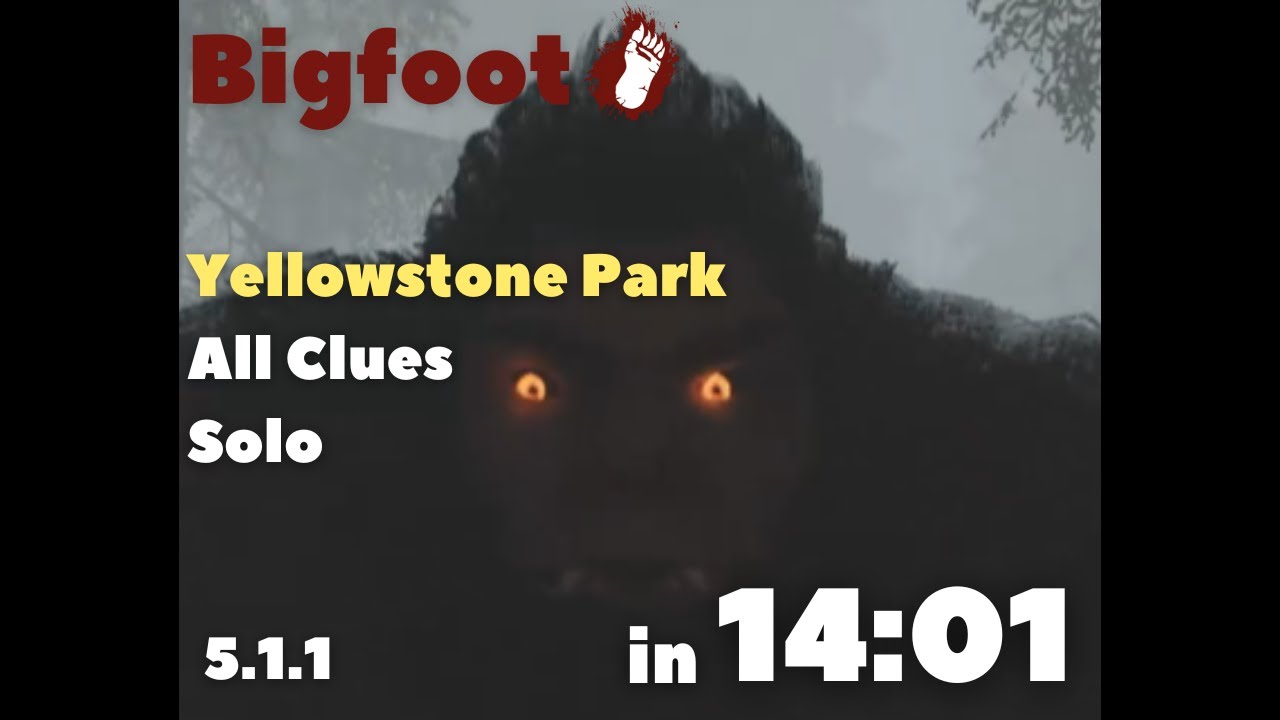 Bigfoot [v5] Yellowstone Park All Clues Solo WR (14:01)