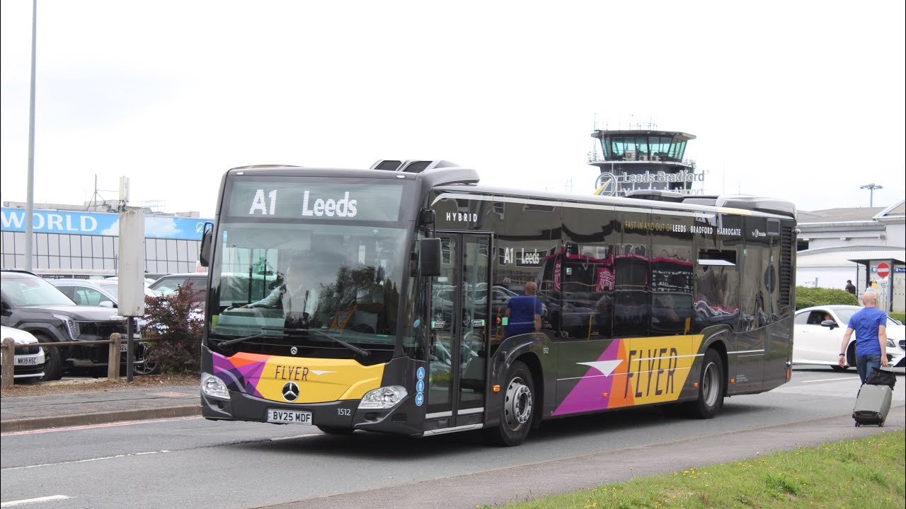 Transdev York 1501 BV25LVS on a service A1 to Leeds Bradford Airport