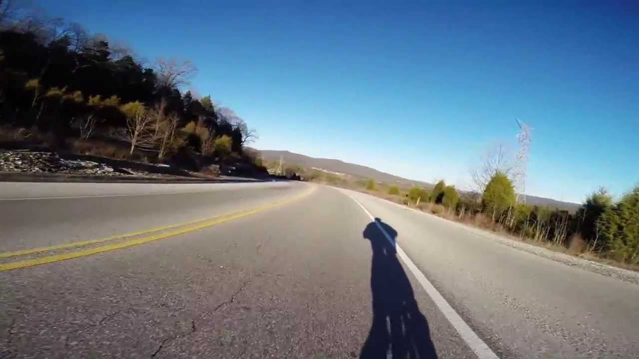 Down Huntsville Mountain to Hampton Cove on Bicycle