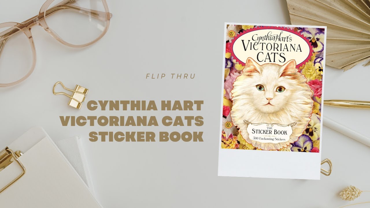 Flip Thru Cynthia Hart Victoriana Cats Sticker Book