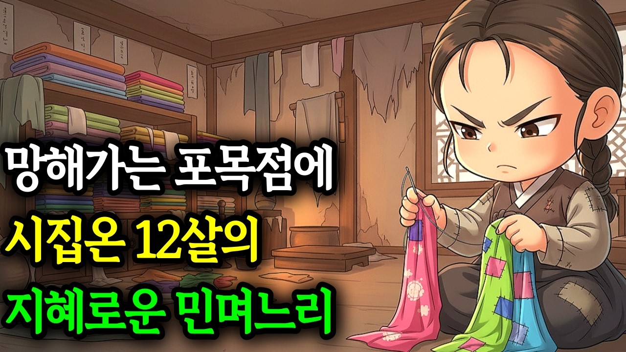 망해가는 포목점에 시집온 12살의 지혜로운 민며느리 야담ㅣ민담ㅣ설화ㅣ조선야담ㅣ옛날이야기ㅣ오디오북