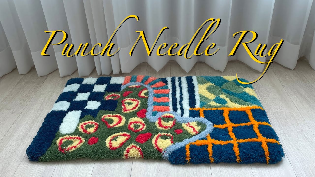 Коврик Punch Needle (при участии Pinterest, машинка для стрижки иглы Punch)