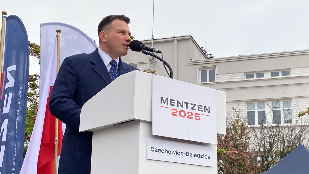 Wystąpienie Sławomira Mentzena w Czechowicach-Dziedzicach - 15.05.2025