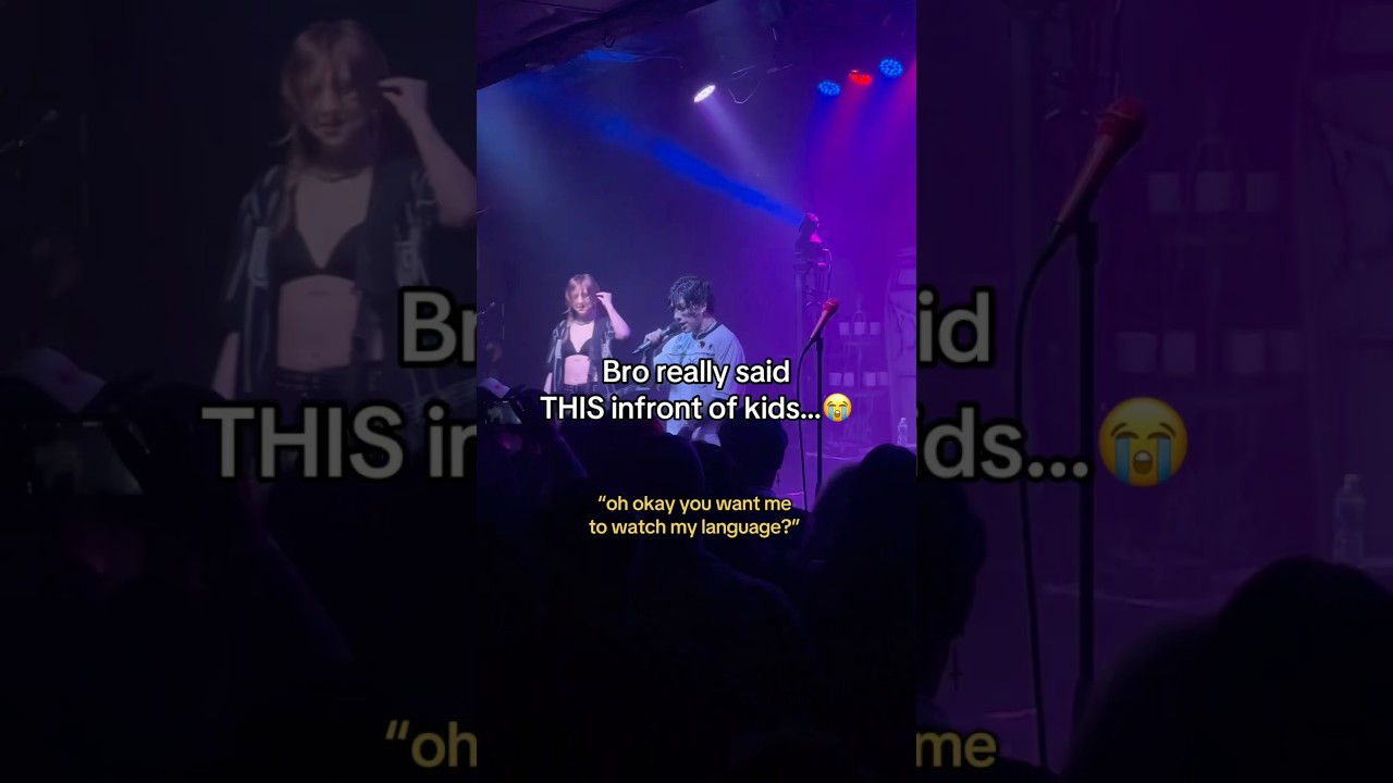 Singer really said THIS infront of kids and SHOOK EVERYONE 😭😳 #livemusic #concert #emo #rockmusic