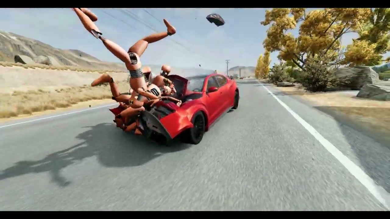 Cars VS Dummy Crash Test Parkour #1 - BeamNG Drive