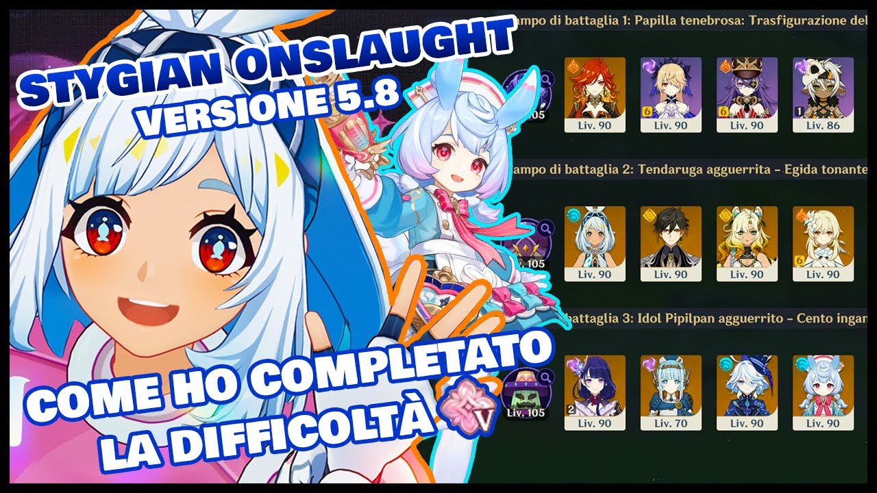La sfida più DIFFICILE di tutte per il mio account - STYGIAN ONSLAUGHT 5.8 [ Genshin Impact ITA ]
