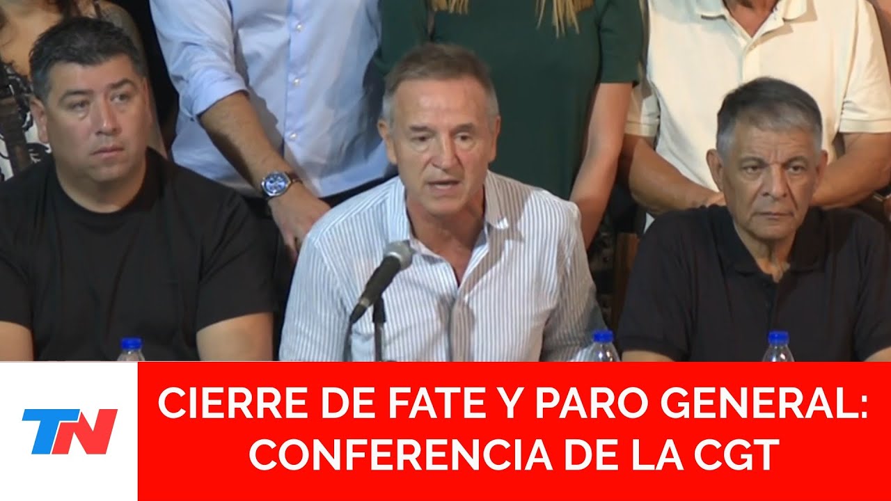 La CGT apuntó contra el Gobierno por el cierre de Fate: 