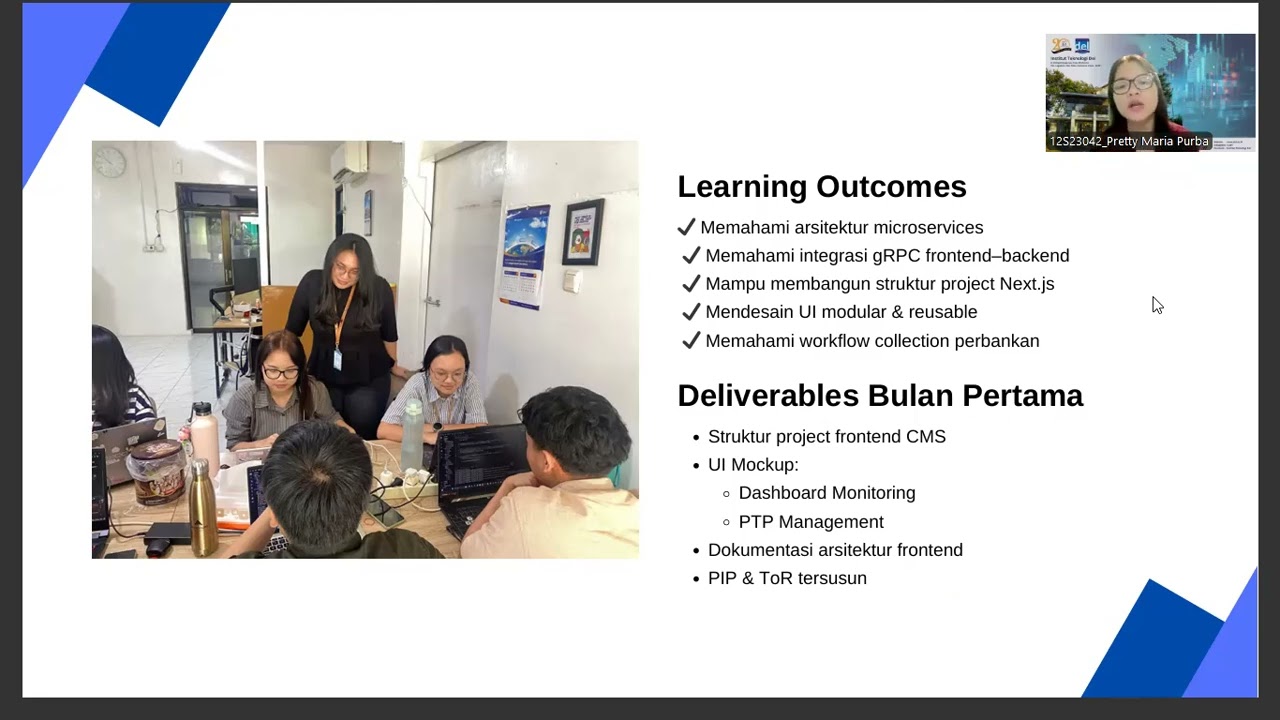 Presentasi Laporan Bulanan Magang Industri - Pretty Maria Purba