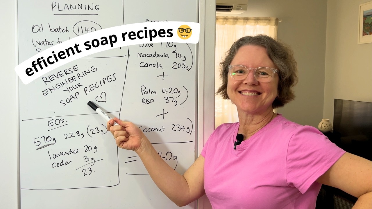 How I work out soap recipes for the oils I have on hand