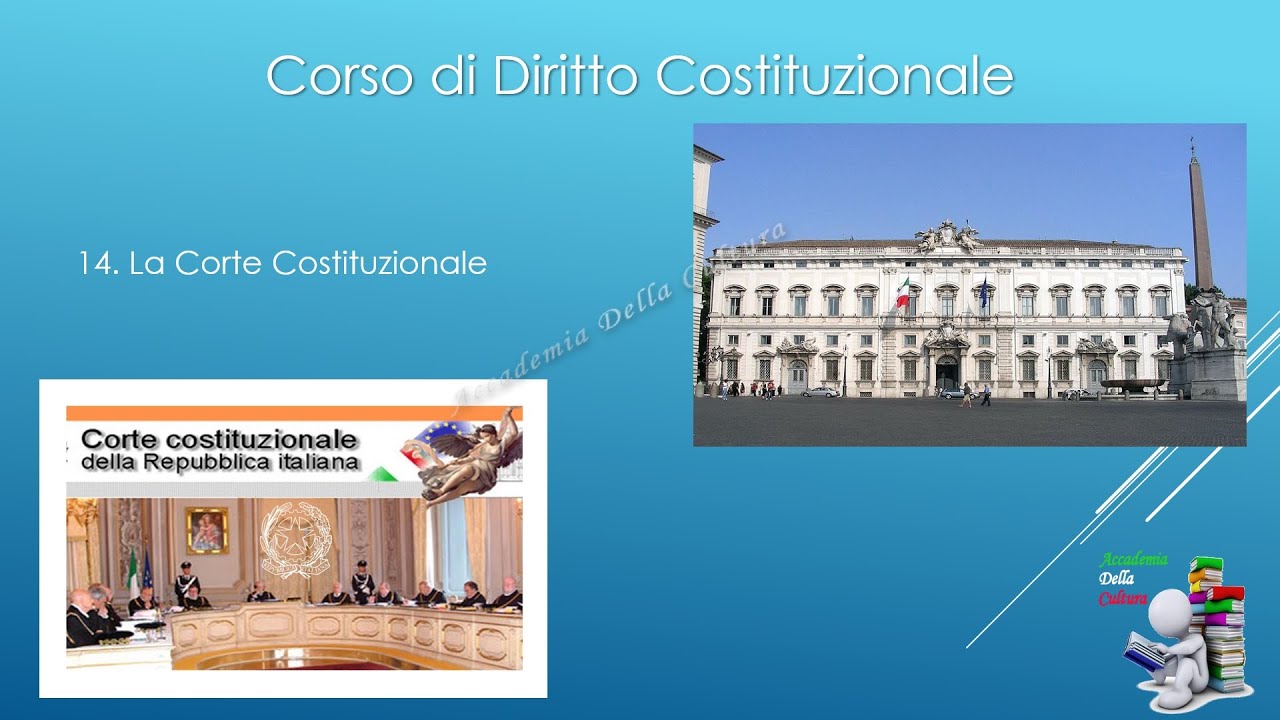 Lezione n.&deg; 14  - La Corte Costituzionale