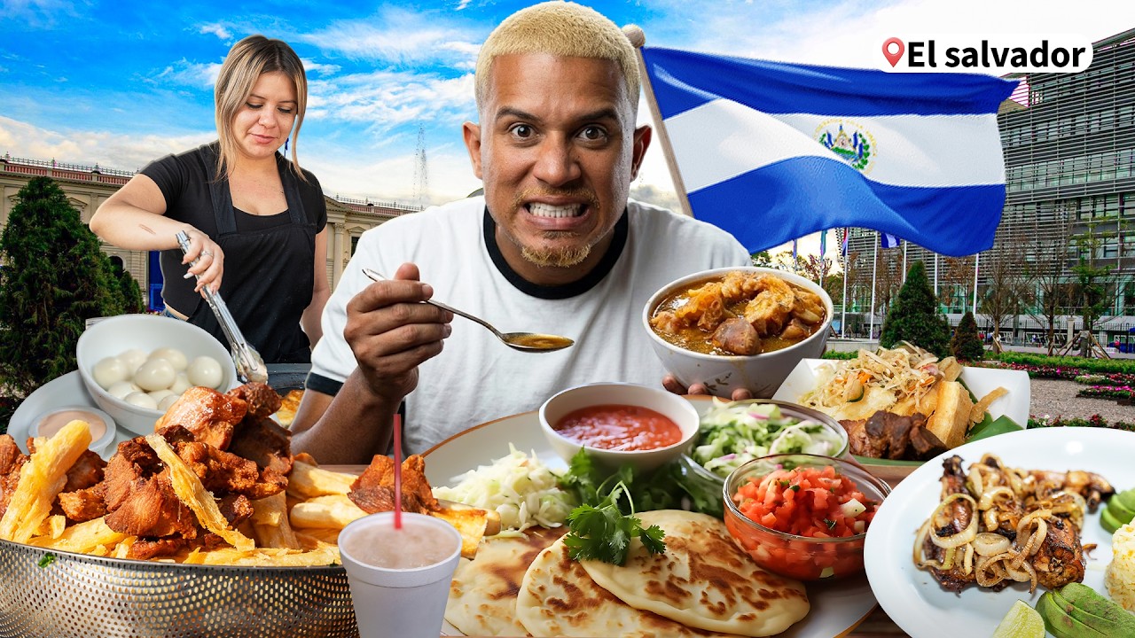 &ldquo;Prob&eacute; la COMIDA CALLEJERA de El Salvador 🇸🇻&hellip; &iexcl;DEMASIADO barata! 😱&rdquo;