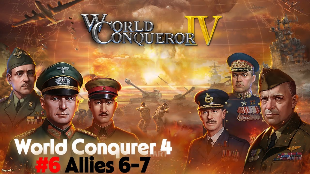 World Conqueror 4 #6 | Allies  6–7 Completed | Europe Scenario F2P Gameplay