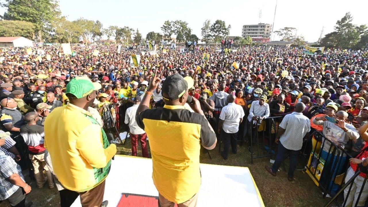 LIVE!! RUTO, GACHAGUA, MUDAVADI, WETANGULA LEADING KENYA KWANZA RALLY AT NDUMBERI STADIUM, KIAMBU!!