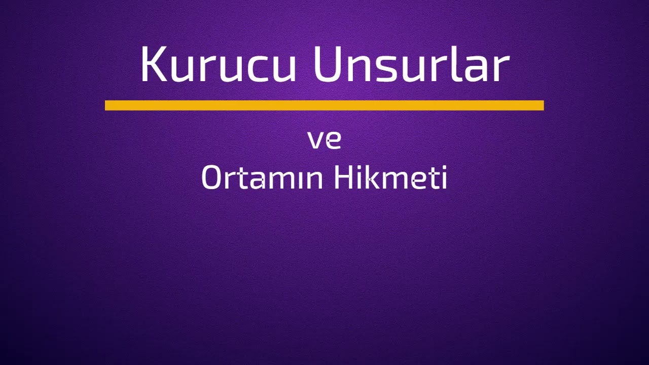 C Kurucu Unsurlar ve Ortamın Hikmeti Deha Mı Ortam Mı Çağın Çağrısı Nedir