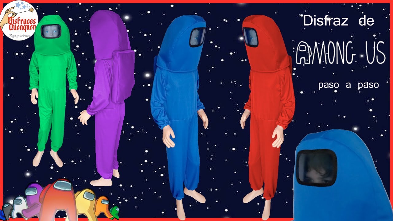 DIY. Disfraz de AMONG US para niño 🧑‍🚀  AMONG US costume for kids. Cómo hacer disfraz de Astronauta