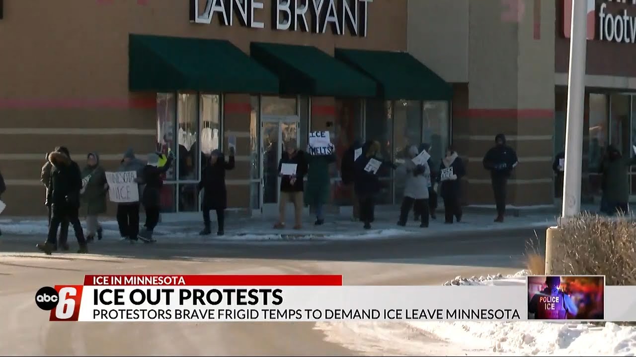Protesters head out in frigid temperatures in Rochester for 