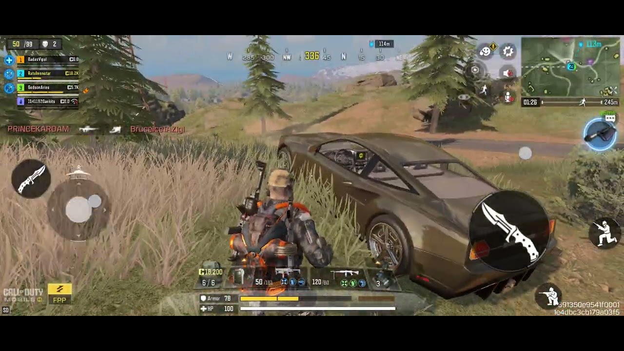 Battle Royal match in Call of Duty mobile gameplay 😇😇