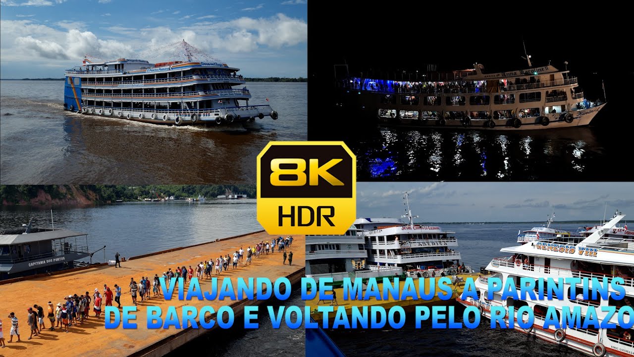 SAIDA DE BARCO DE MANAUS PARA PARITINS GRANDIOSO RIO AMAZONAS