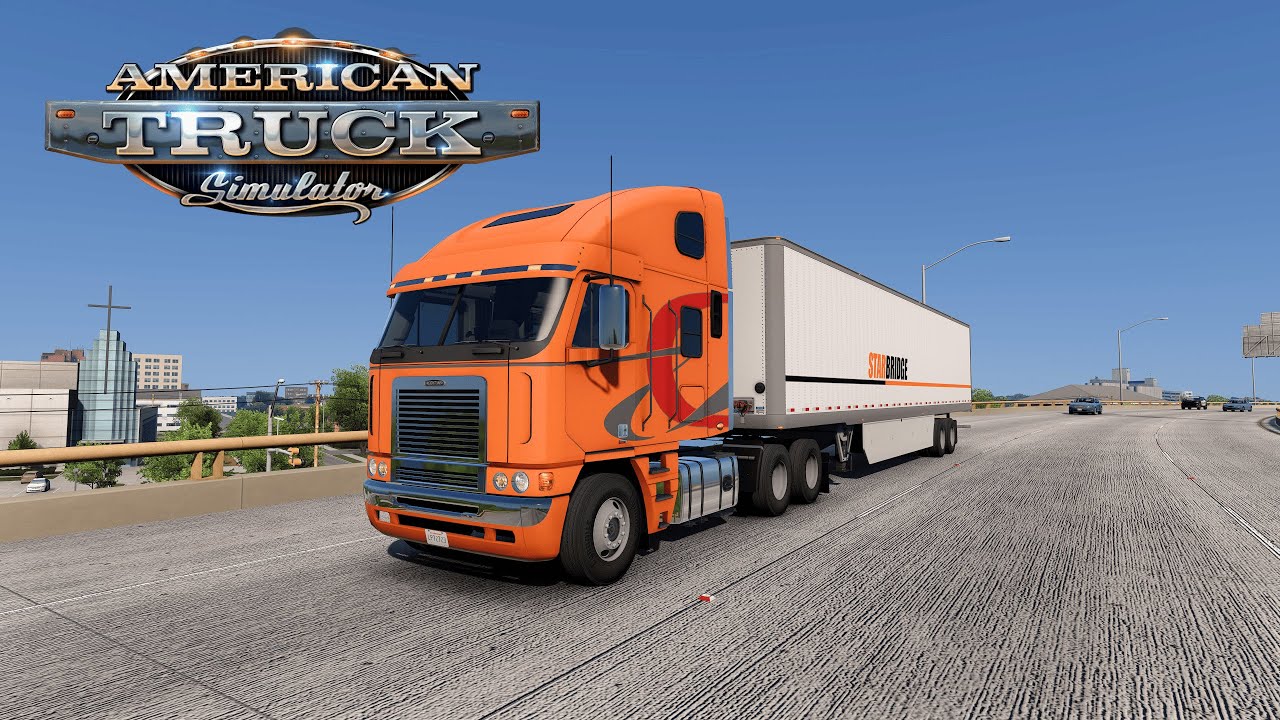 American Truck Simulator. Рейс Форт-Уэрт - Альбукерке + мод на грузовик