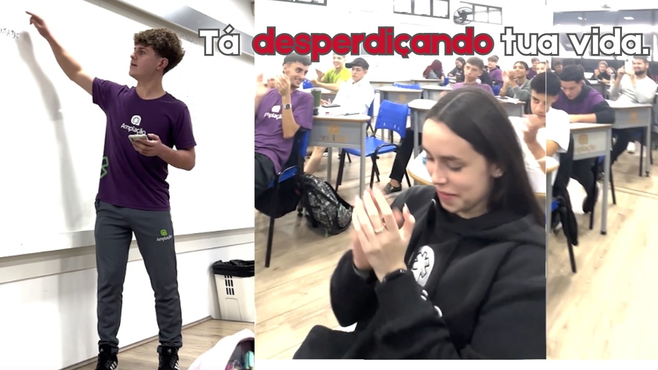 Dei uma palestra de disciplina pra minha própria turma (aos 16 anos)