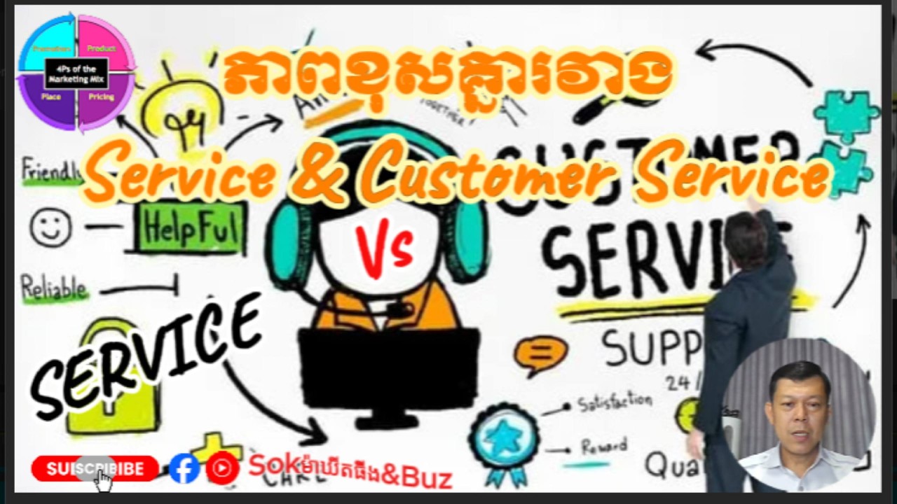 Eps.14 ភាពខុសគ្នារវាង Service & Customer Service | Differentiation of Service and Customer Service