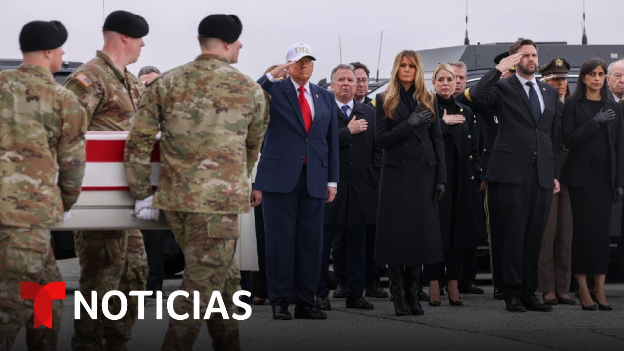 Trump honra a los seis militares fallecidos en Medio Oriente y asegura que golpeará con más fuerza