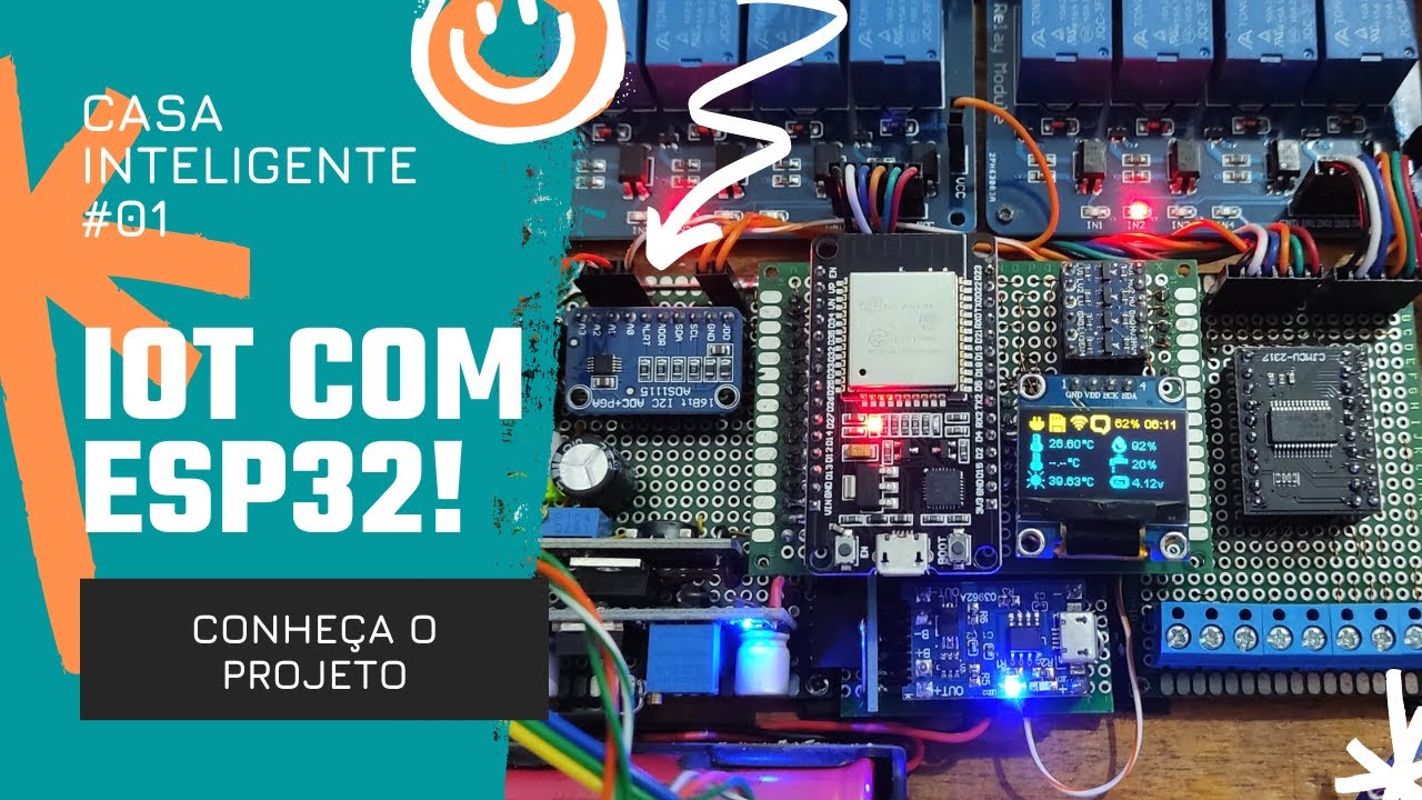 Casa inteligente #01 - Apresentação do meu Projeto com ESP32 e idéia para solucionar interruptores!!