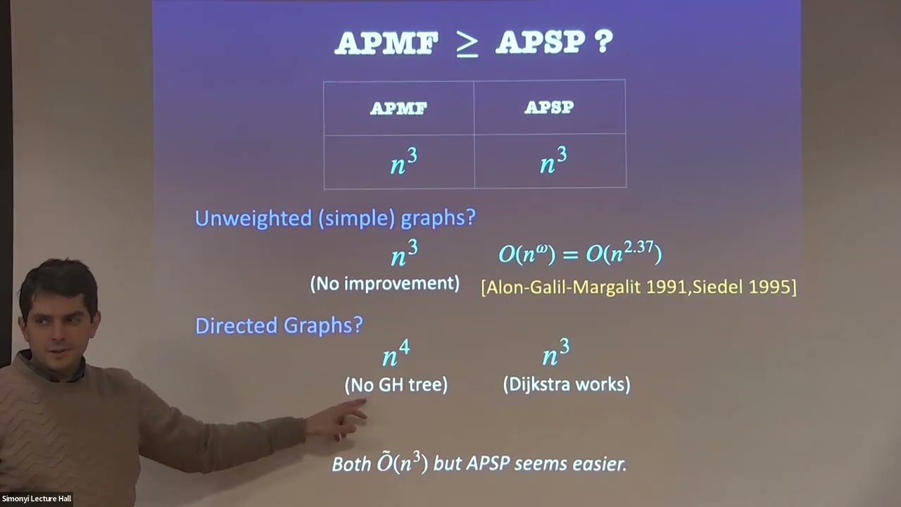 All-Pairs Min-Cut vs. All-Pairs Shortest-Path - Amir Abboud
