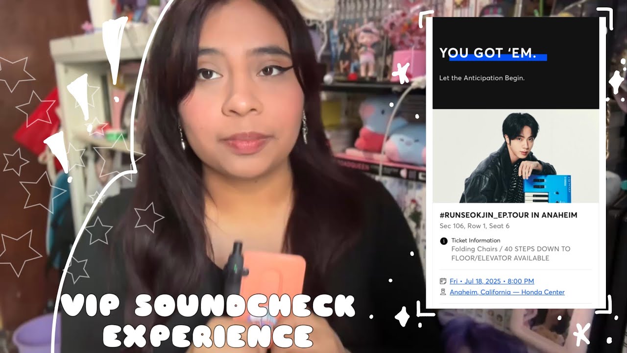 MY EXPERIENCE GETTING VIP SOUNCHECK FOR JIN | #RUNSEOKJIN_EP.TOUR