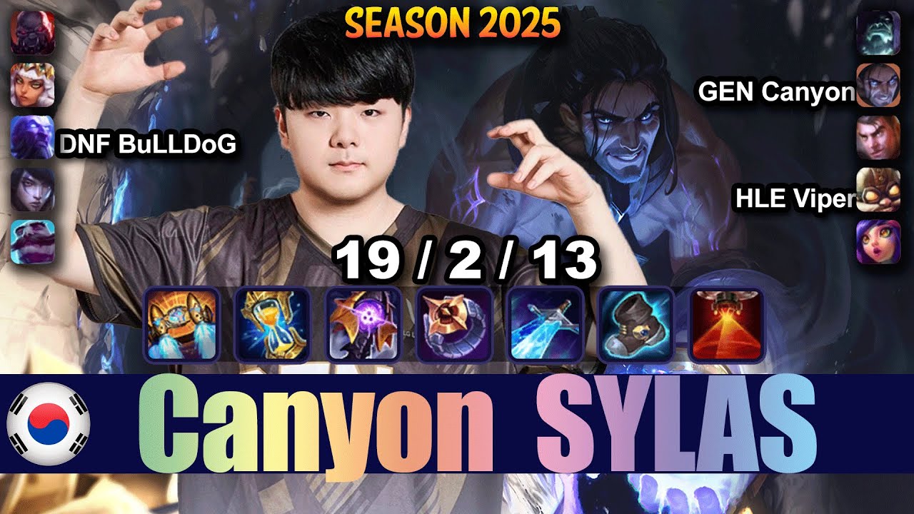 GEN Canyon SYLAS vs QIYANA Jungle - Patch 25.18 KR Ranked | lolrec
