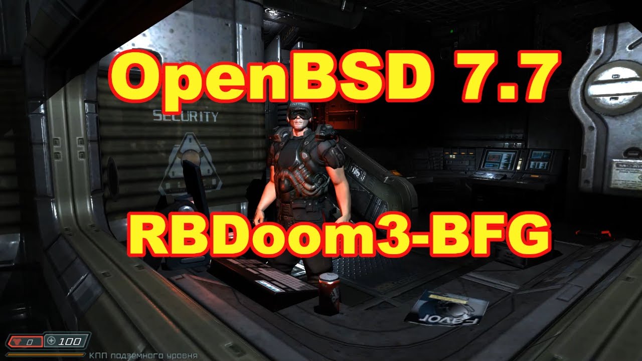 OpenBSD 7.7 RBDOOM 3 BFG (port)