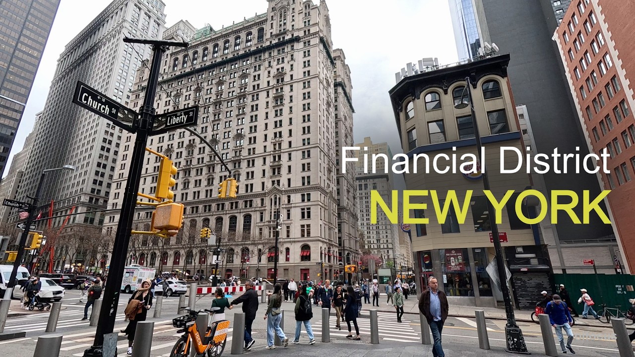 New York / Walking tour Financial District / NYC 4К 60fps