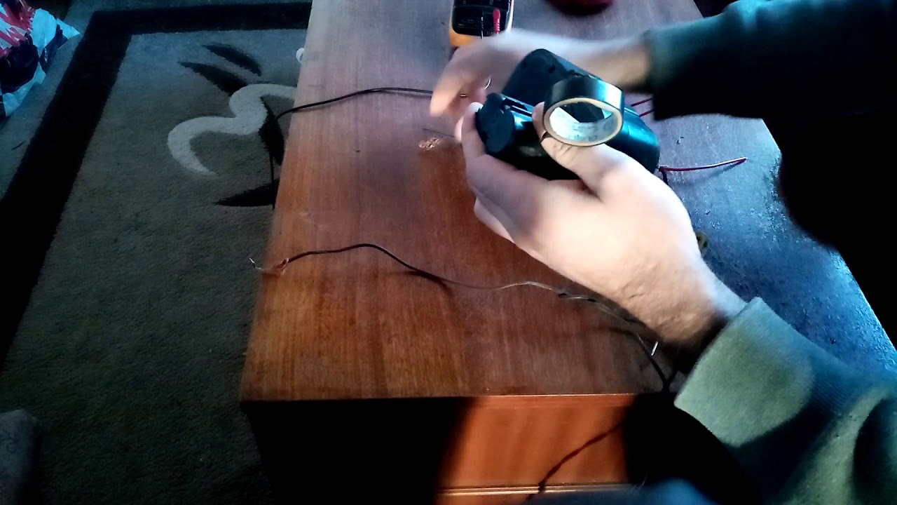 Charging cordless drill battery without the original charger (punjenje aqu baterije )