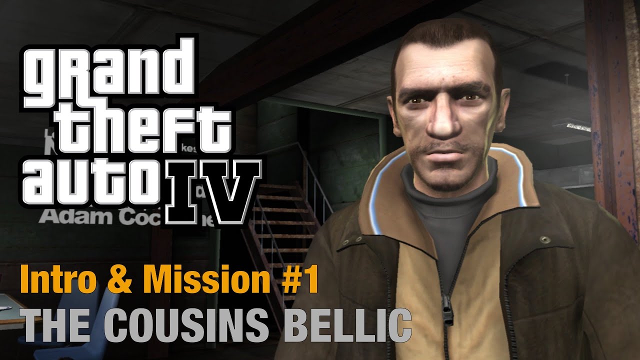 GTA 4 | Intro & Mission #1 | The Cousins Bellic | Walkthrough [No Commentary]