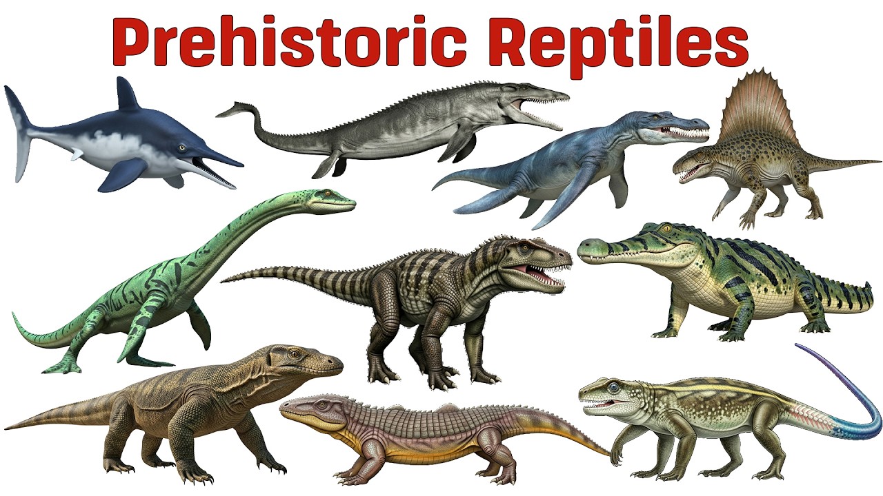 Prehistoric Reptiles 10 Ancient Reptiles Explained for Kids #ancientreptiles