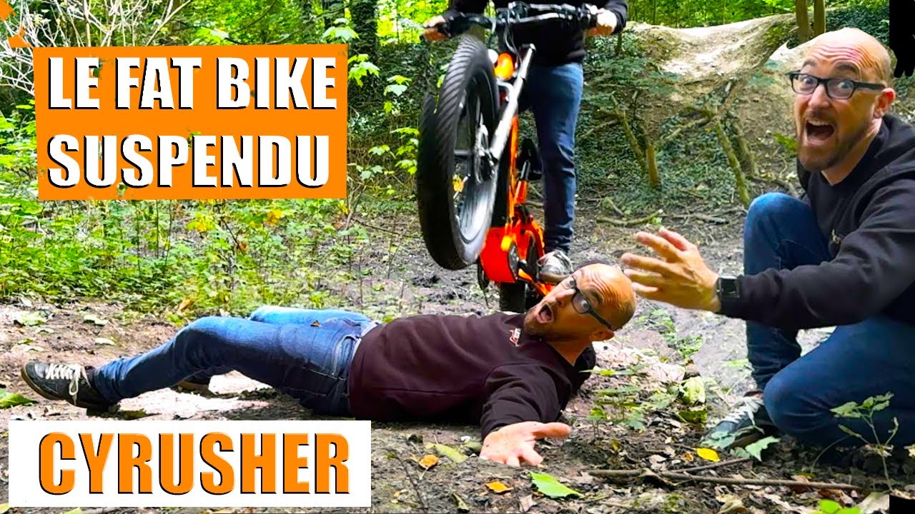 Un fat bike incroyable tout suspendu ! l'incontournable Cyrusher Trax ! puissance et efficacité !