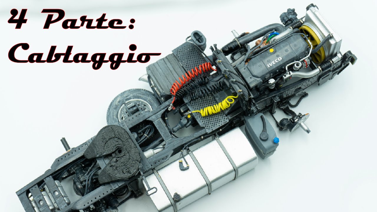 ITALERI 3898 IVECO STRALIS “YELLOW DEVIL” – Parte 4 (Cablaggio) Modellismo 1/24