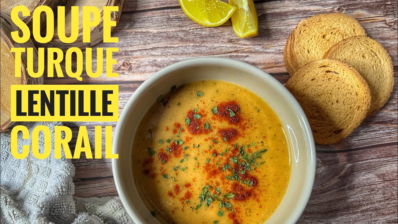 ❤️🍎MEILLEURE RECETTE DE SOUPE TURQUE LENTILLES CORAIL - RICHE EN FER