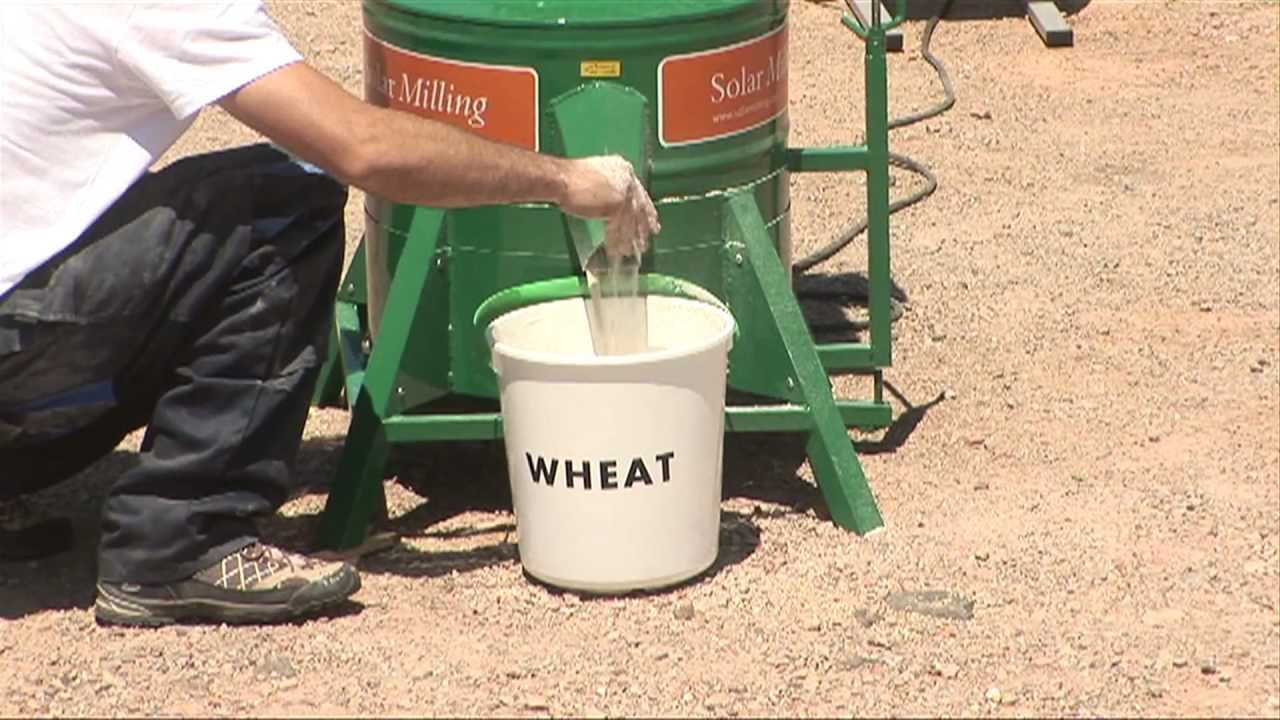 Grinding Cereals with Solar Milling. Maize, Barley, Wheat, Millet, Teff, Sorghum and other grains.