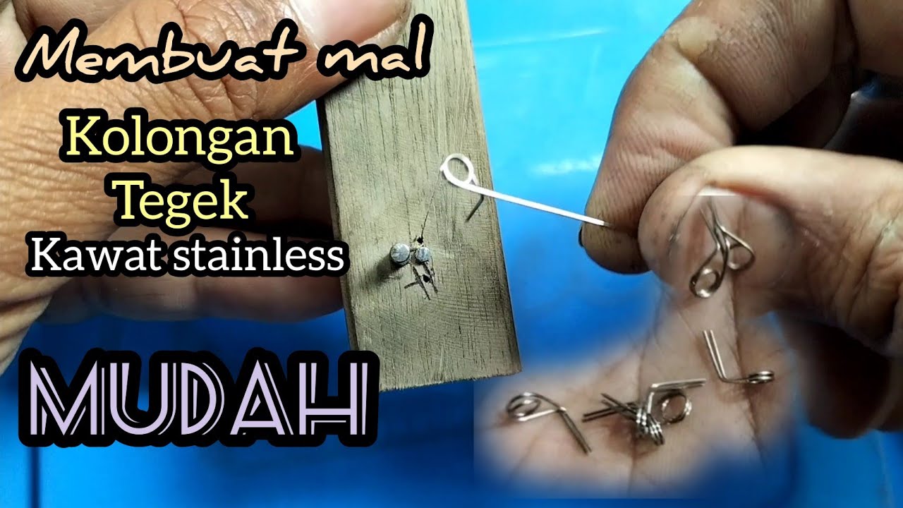 cara membuat cetakan/mal ring guide/osek/kolong tegek dari kawat stainless 0,5 mm