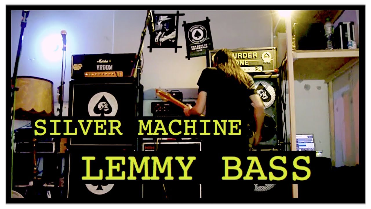 SILVER MACHINE - LEMMY STYLE BASS SOUND & RIG - MOTORHEAD (Hawkwind) BASS COVER - VOCALS & LYRICS