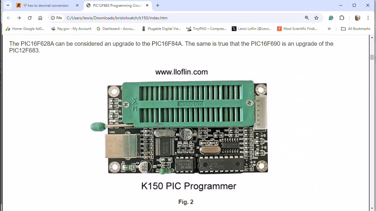 Использование программатора K150 PIC в Windows 10