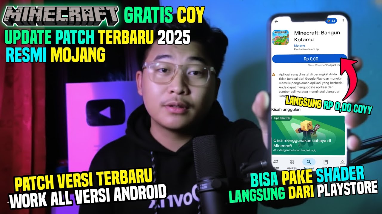 Minecraft Resmi Gratis‼️ Begini Cara Download Minecraft PE Resmi Secara Gratis Terbaru 2025
