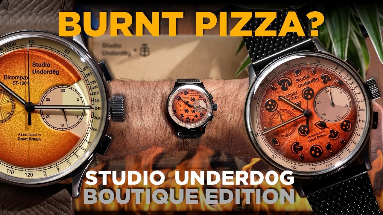 New Studio Underd0g x Time+Tide Pizza Watches: Classic Cheese & Burnt Pepper0ni