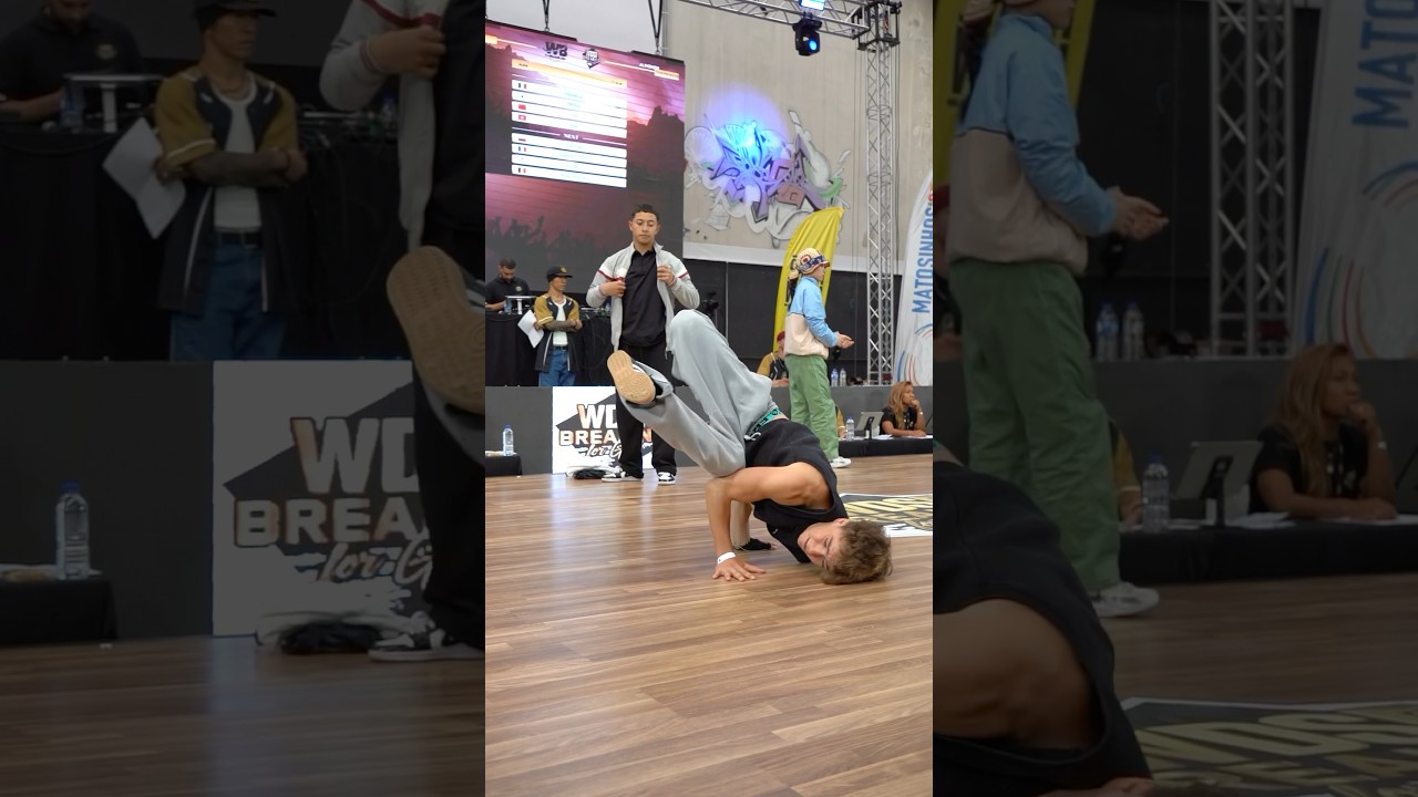 B-Boy Ruben 🇫🇷 on fire in preselection 🔥 #BreakingForGold&nbsp;#Bboy&nbsp;#Bgirl&nbsp;#Breaking&nbsp;#WDSF