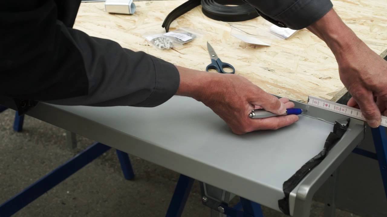 Montage einer Alu-Fensterbank / Installation of aluminium window sills