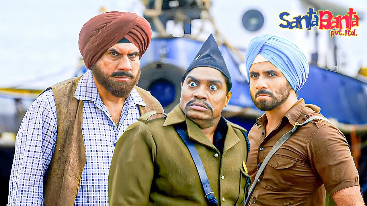 SANTA BANTA मेरा शिकार है सिर्फ मैं उसे गोली मारेगा.. | Vijay Raaz, Johny Lever | Santa Banta Scene